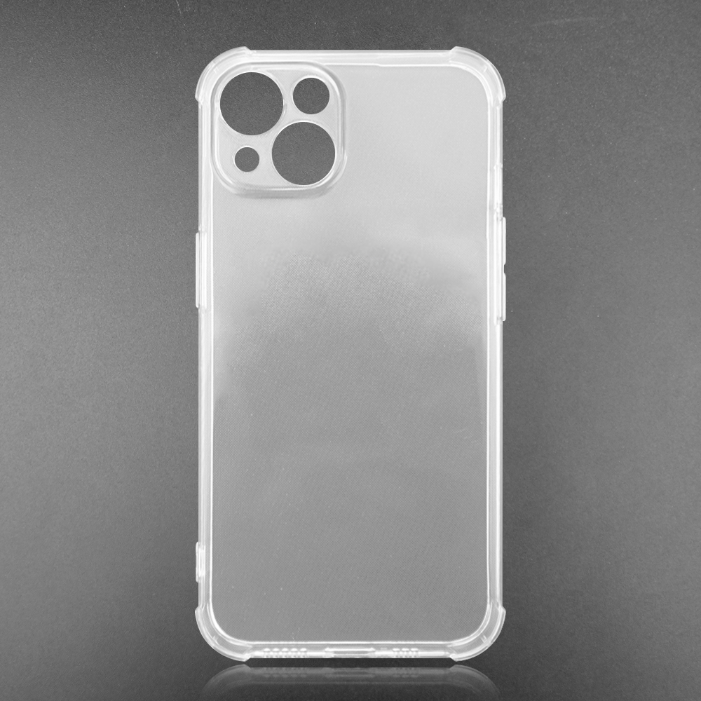 For iPhone 16,15,14,13 Series Military Grade Four Corner Anti-Drop Transparent Soft TPU Phone Case UV Printable