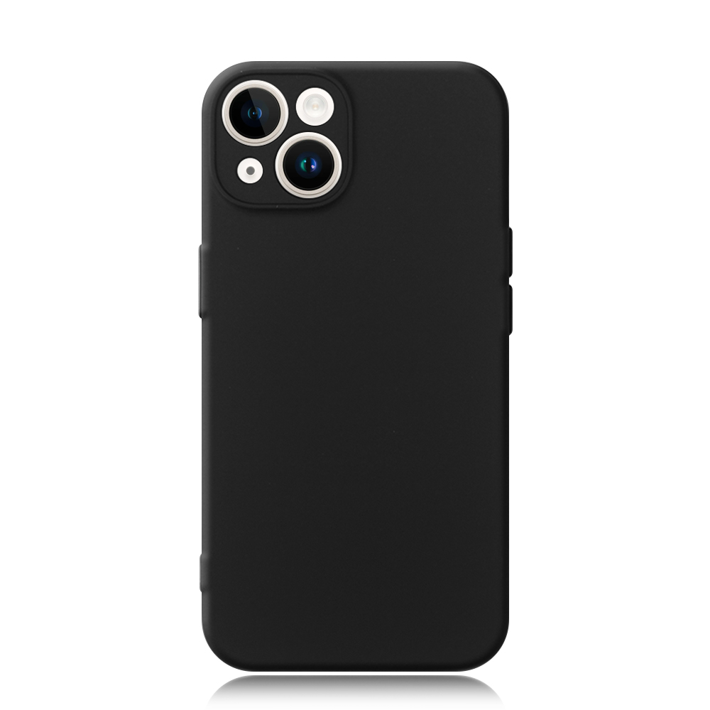 Luquid Silicone Black Phone Case UV Printable Phone Case for iPhone 16,15,14,13 Series