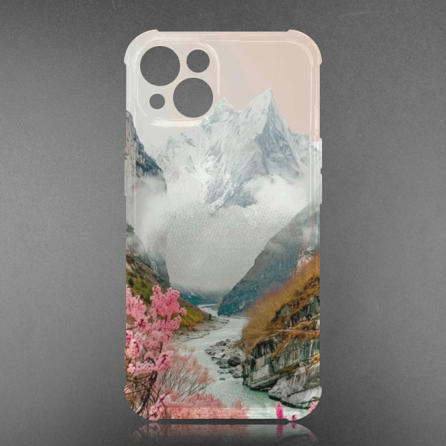 For iPhone 16,15,14,13 Series Military Grade Four Corner Anti-Drop Transparent Soft TPU Phone Case UV Printable