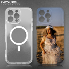 Combining Hight-transparency Acrylic and TPU All-inclusive Anti-drop Mobile Phone Case with Magnetic Adsorption for iPhone 16 Series