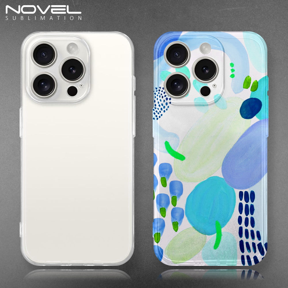 UV Printable Phone Case for iPhone 17,16,15,14,13 Series Transparent Soft TPU Phone Case