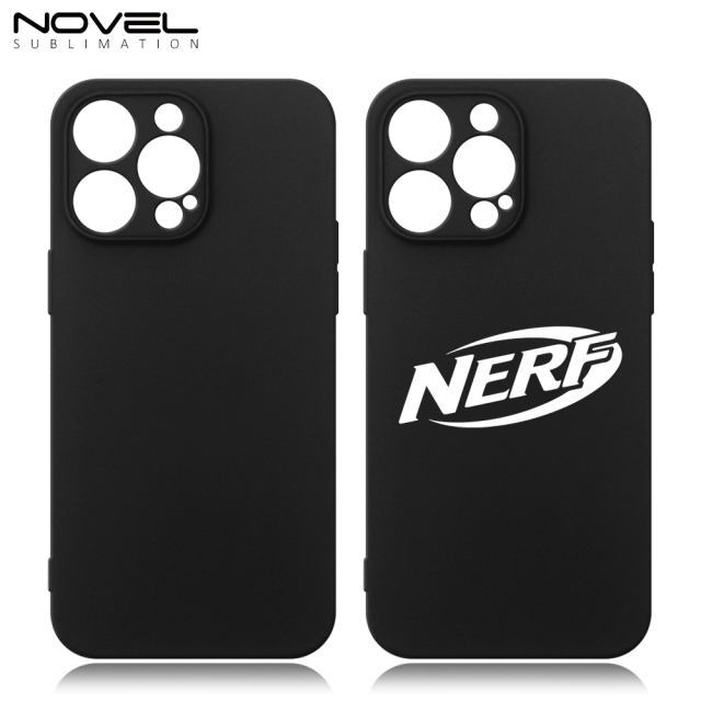 UV Printable Black Matte Phone Case for iPhone 16,15,14,13 Series Transparent Soft TPU Phone Case