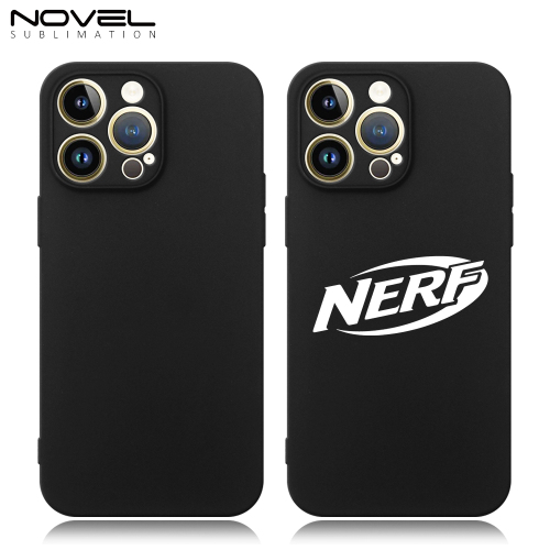 UV Printable Black Matte Phone Case for iPhone 16,15,14,13 Series Transparent Soft TPU Phone Case