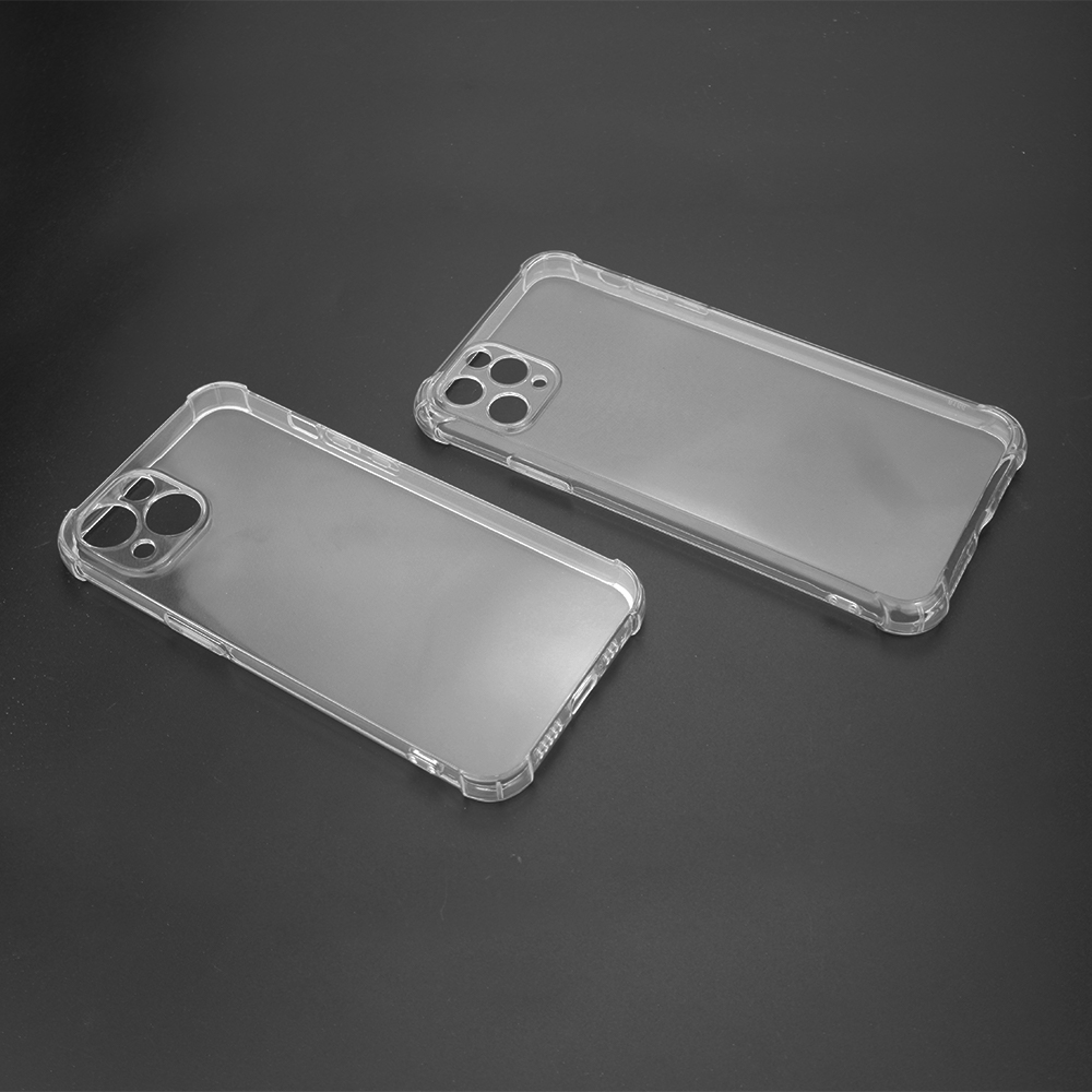 For iPhone 16,15,14,13 Series Military Grade Four Corner Anti-Drop Transparent Soft TPU Phone Case UV Printable