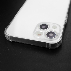 For iPhone 16,15,14,13 Series Military Grade Four Corner Anti-Drop Transparent Soft TPU Phone Case UV Printable
