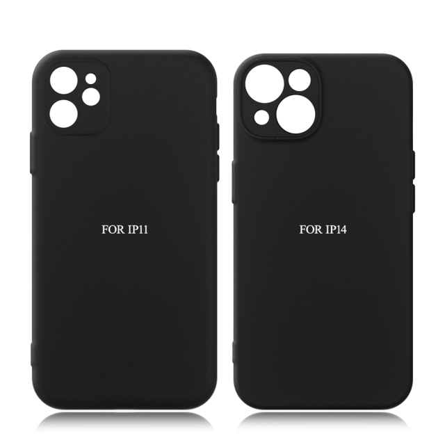 Luquid Silicone Black Phone Case UV Printable Phone Case for iPhone 16,15,14,13 Series