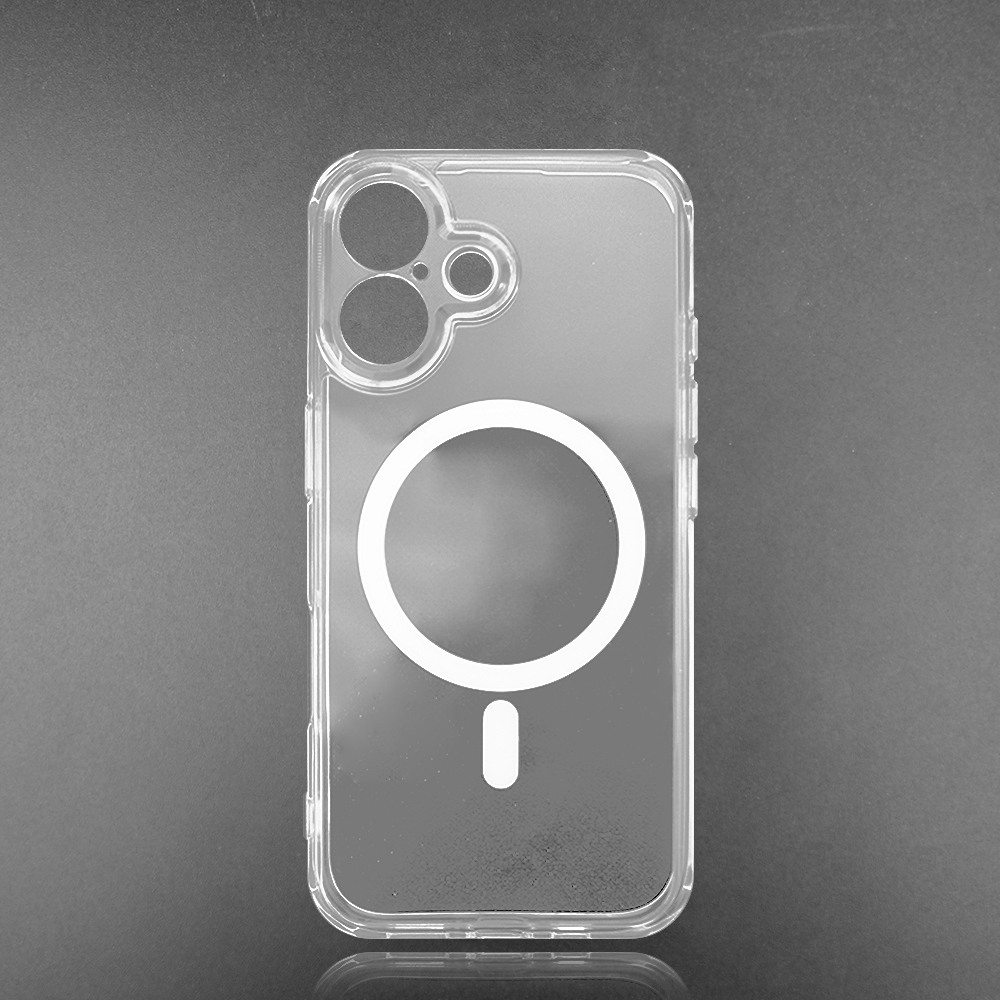 Combining Hight-transparency Acrylic and TPU All-inclusive Anti-drop Mobile Phone Case with Magnetic Adsorption for iPhone 16,15,14 Series