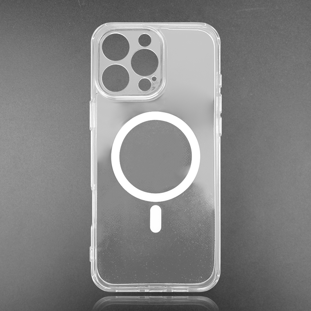 Combining Hight-transparency Acrylic and TPU All-inclusive Anti-drop Mobile Phone Case with Magnetic Adsorption for iPhone 16,15,14 Series