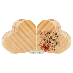 Sublimation Blank Wooden Heart Shape Candle Holder Tabletop Decoration Home Custom Decoration Blank Pendant