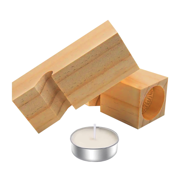 Sublimation Blank Wooden Heart Shape Candle Holder Tabletop Decoration Home Custom Decoration Blank Pendant