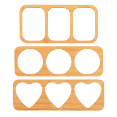 New Arrival Sublimation Blank Bamboo Photo Frames Sublimation Blanks Aluminum Photo Frame Display for Lovers Creative Gift