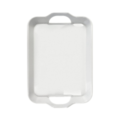New Arrival Sublimation Plastic Serving Dinner Tray with Handle Food Tray Stackable Party Trays for Dinner Snacks