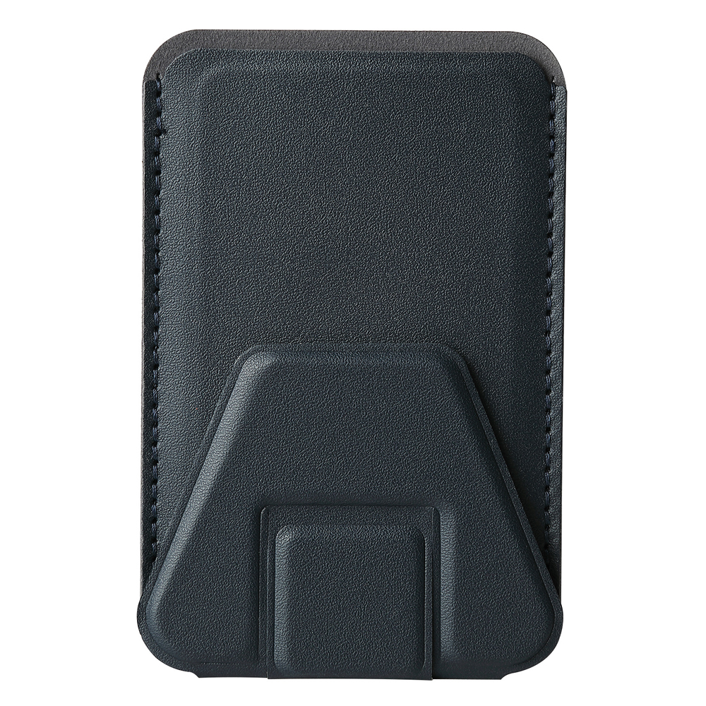 New Arrival PU Leather Card Holder with Adhesive Stick-on Stand Colorful Card Holder with Stand for Back of Phone