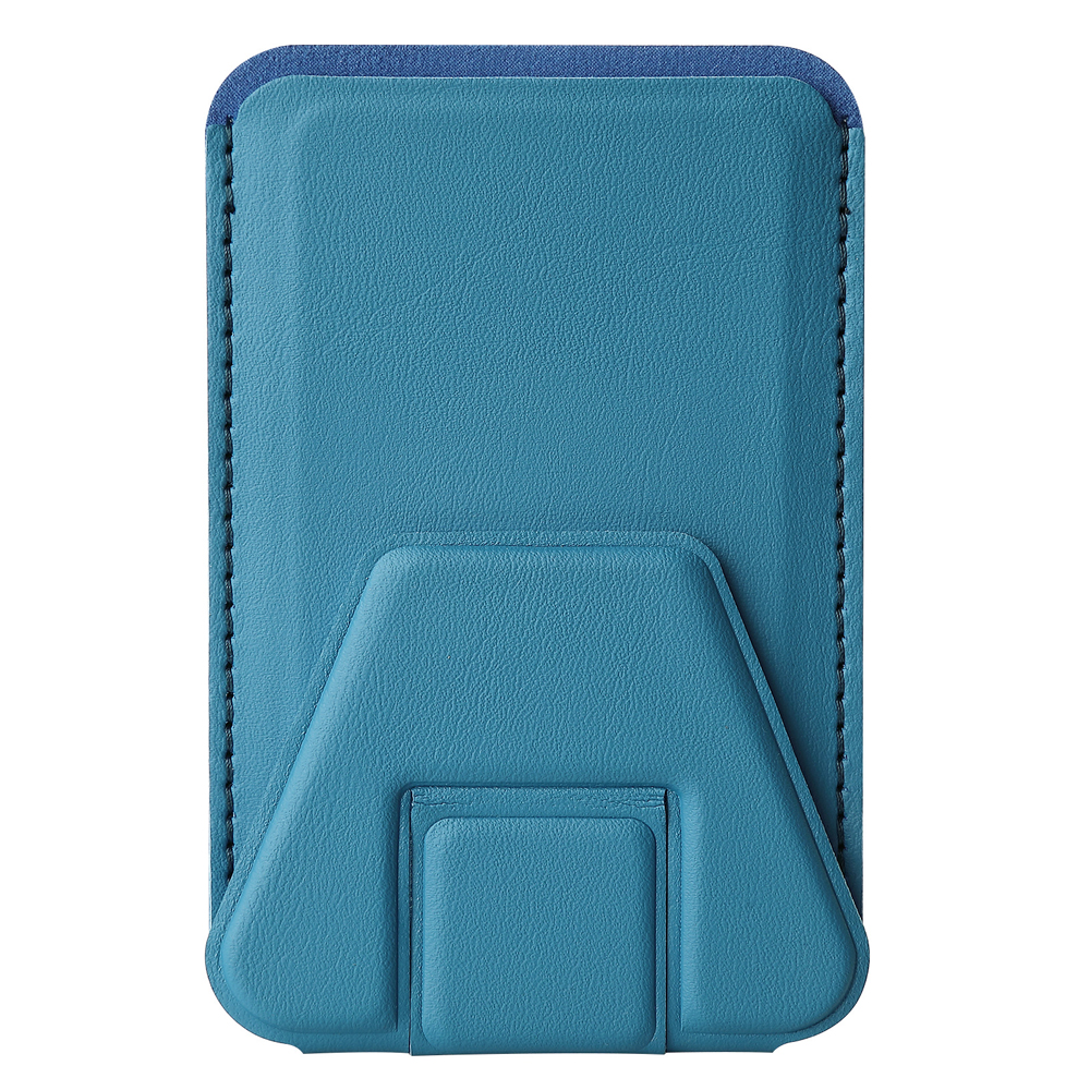 New Arrival PU Leather Card Holder with Adhesive Stick-on Stand Colorful Card Holder with Stand for Back of Phone