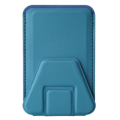 New Arrival PU Leather Card Holder with Adhesive Stick-on Stand Colorful Card Holder with Stand for Back of Phone