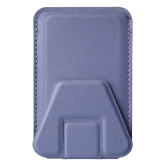 New Arrival PU Leather Card Holder with Adhesive Stick-on Stand Colorful Card Holder with Stand for Back of Phone