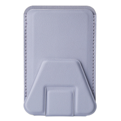 New Arrival PU Leather Card Holder with Adhesive Stick-on Stand Colorful Card Holder with Stand for Back of Phone