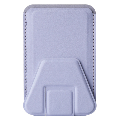 New Arrival PU Leather Card Holder with Adhesive Stick-on Stand Colorful Card Holder with Stand for Back of Phone