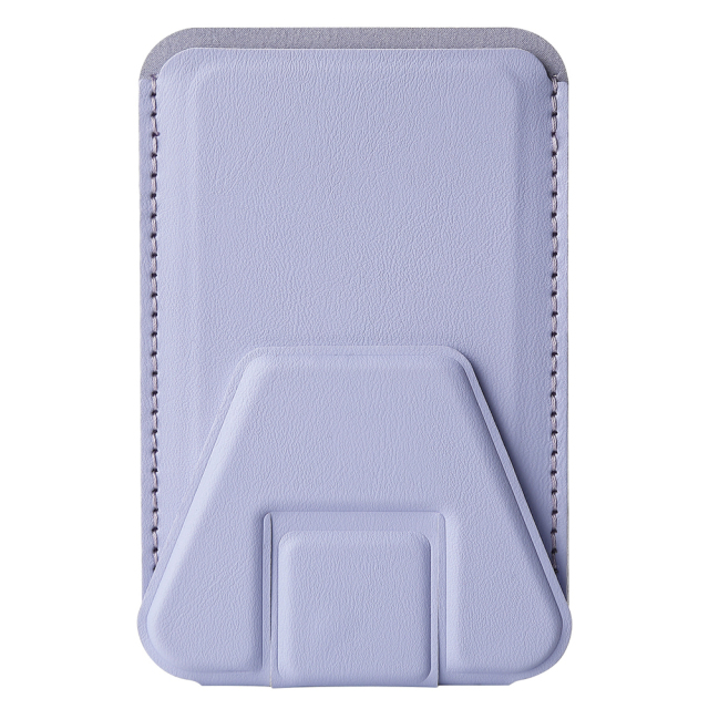 New Arrival PU Leather Card Holder with Adhesive Stick-on Stand Colorful Card Holder with Stand for Back of Phone