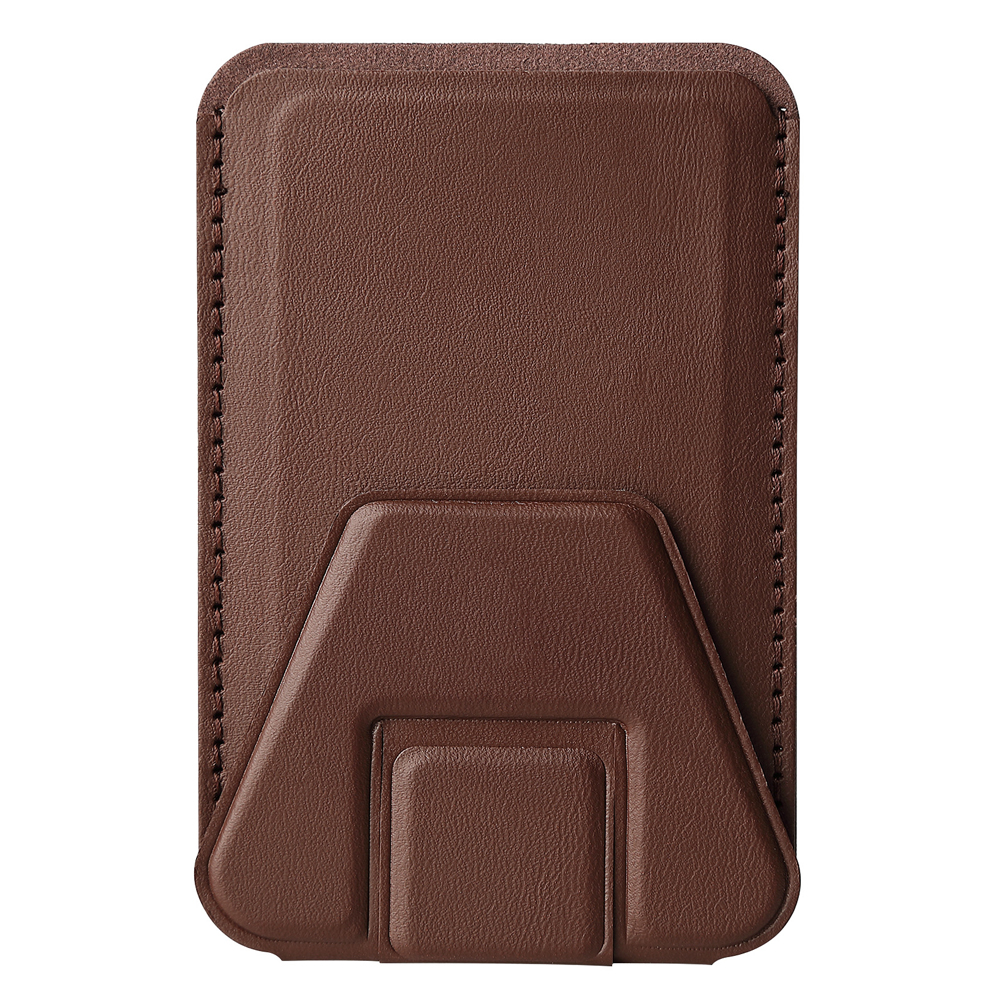 New Arrival PU Leather Card Holder with Adhesive Stick-on Stand Colorful Card Holder with Stand for Back of Phone