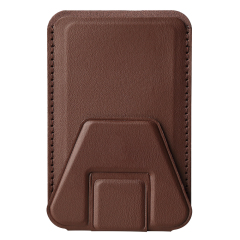 New Arrival PU Leather Card Holder with Adhesive Stick-on Stand Colorful Card Holder with Stand for Back of Phone