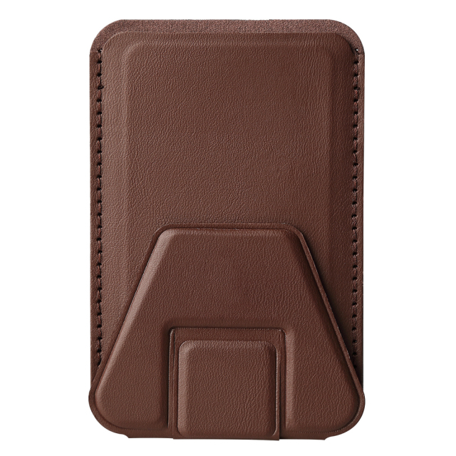 New Arrival PU Leather Card Holder with Adhesive Stick-on Stand Colorful Card Holder with Stand for Back of Phone