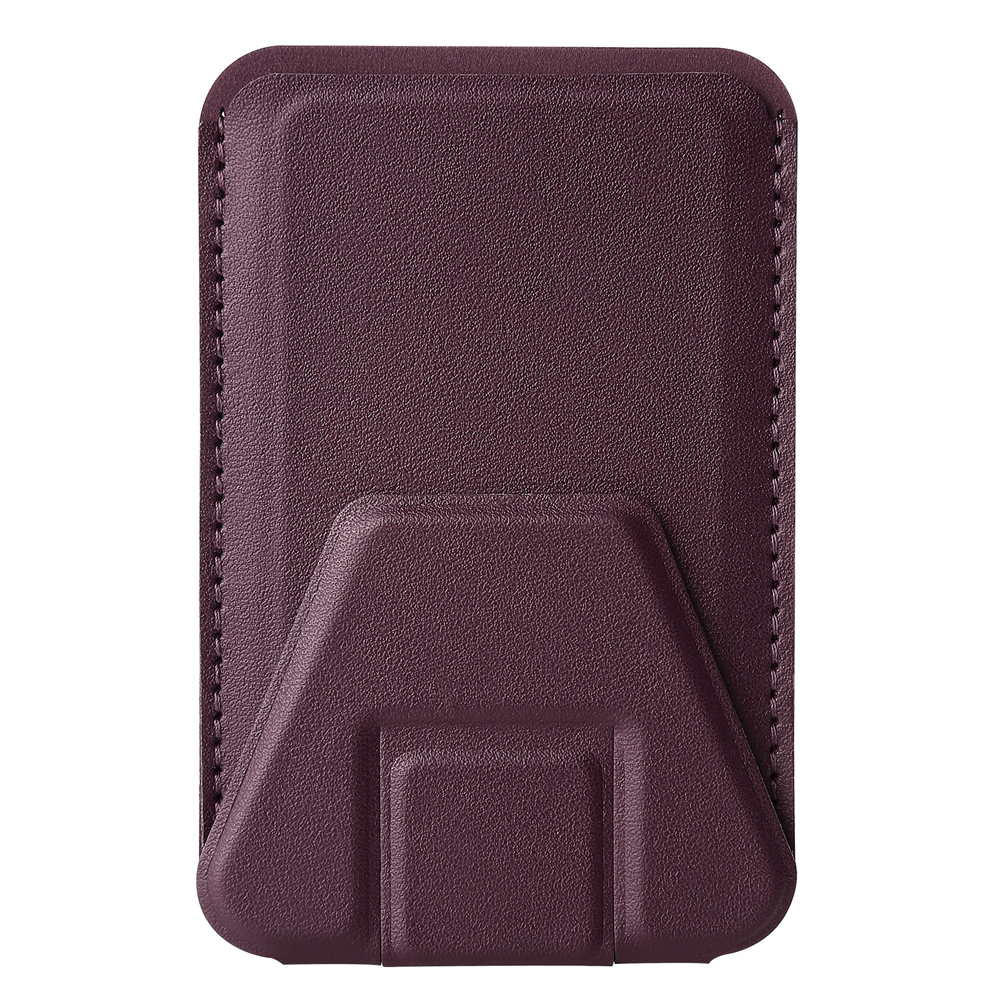 New Arrival PU Leather Card Holder with Adhesive Stick-on Stand Colorful Card Holder with Stand for Back of Phone