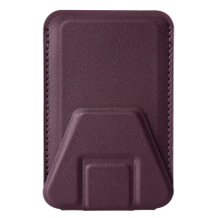 New Arrival PU Leather Card Holder with Adhesive Stick-on Stand Colorful Card Holder with Stand for Back of Phone