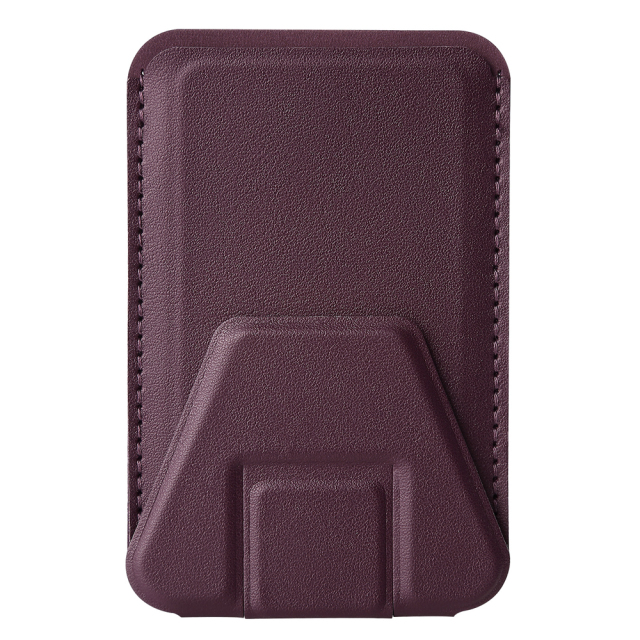 New Arrival PU Leather Card Holder with Adhesive Stick-on Stand Colorful Card Holder with Stand for Back of Phone