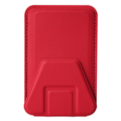 New Arrival PU Leather Card Holder with Adhesive Stick-on Stand Colorful Card Holder with Stand for Back of Phone