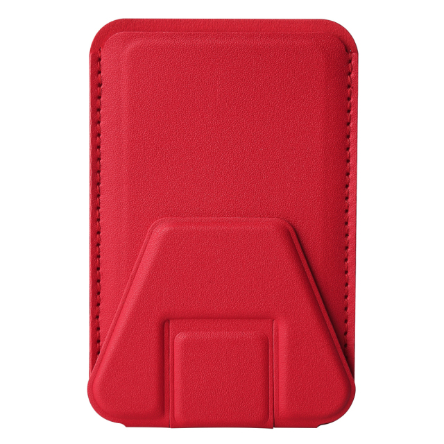 New Arrival PU Leather Card Holder with Adhesive Stick-on Stand Colorful Card Holder with Stand for Back of Phone