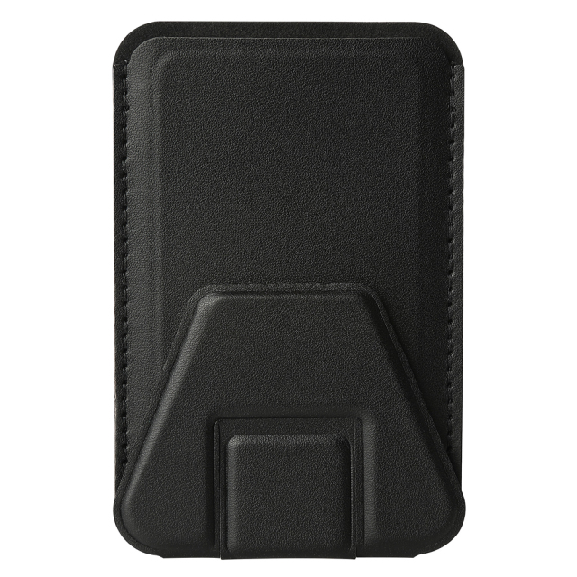 New Arrival PU Leather Card Holder with Adhesive Stick-on Stand Colorful Card Holder with Stand for Back of Phone