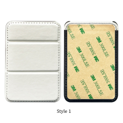 New Arrival Sublimation PU Leather Card Holder with Stand Adhesive and Magnetic Style Available