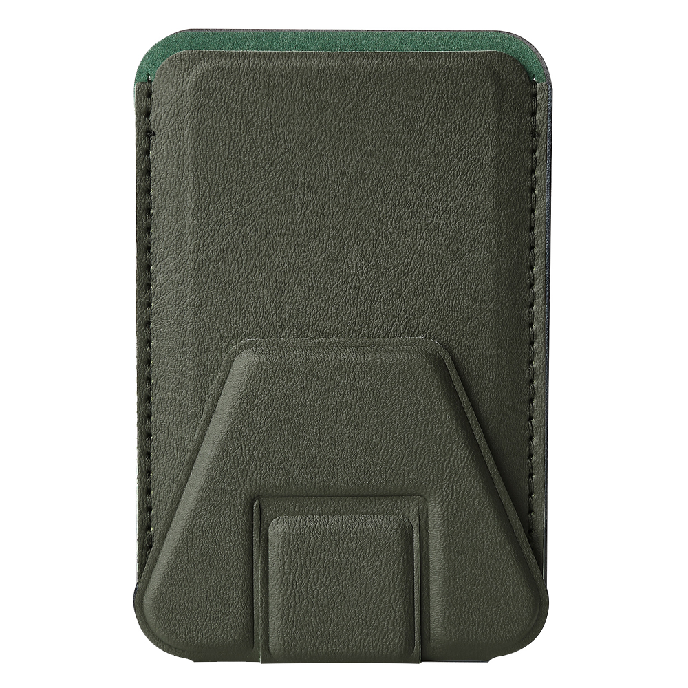 New Arrival PU Leather Card Holder with Adhesive Stick-on Stand Colorful Card Holder with Stand for Back of Phone