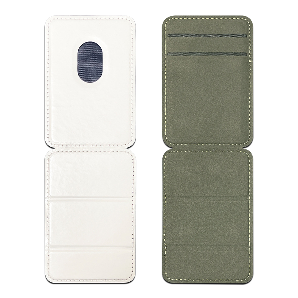 New Arrival Sublimation PU Leather Card Holder with Stand Adhesive and Magnetic Style Available