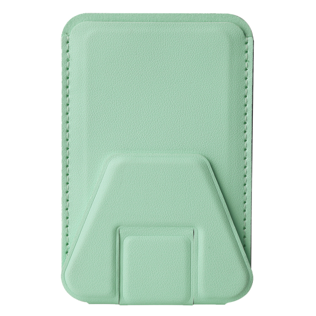 New Arrival PU Leather Card Holder with Adhesive Stick-on Stand Colorful Card Holder with Stand for Back of Phone