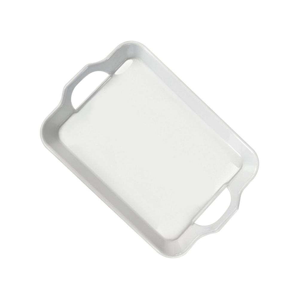 New Arrival Sublimation Plastic Serving Dinner Tray with Handle Food Tray Stackable Party Trays for Dinner Snacks