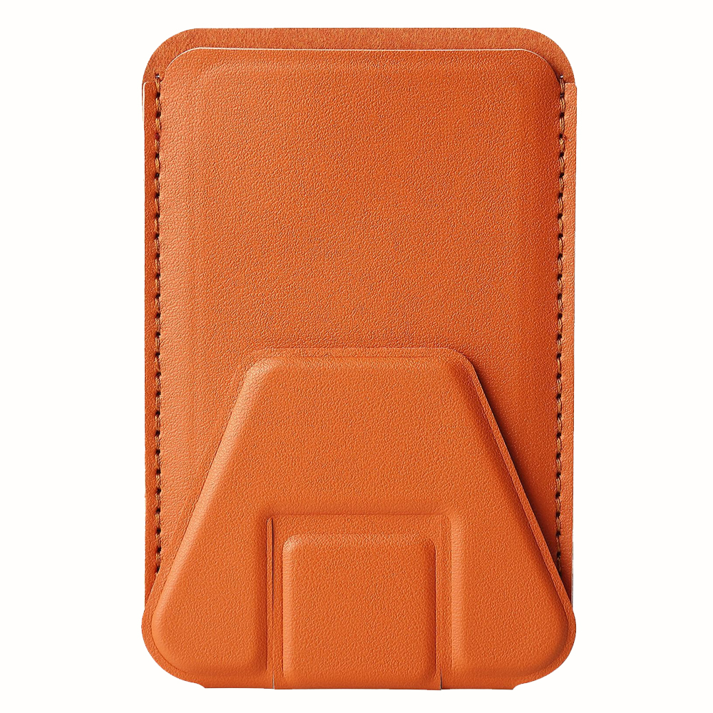 New Arrival PU Leather Card Holder with Adhesive Stick-on Stand Colorful Card Holder with Stand for Back of Phone