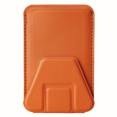 New Arrival PU Leather Card Holder with Adhesive Stick-on Stand Colorful Card Holder with Stand for Back of Phone