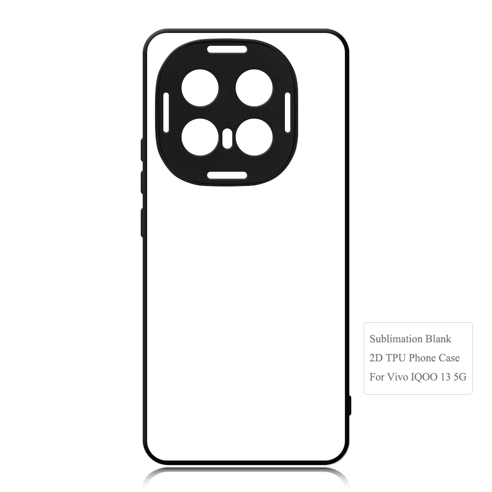 Smooth Sides!!! For Vivo IQOO 13 5G,IQOO 11 5G Custom Phone Case Soft Silicone 2D TPU+PC Phone Shell With Aluminum Insert For Submation Printing
