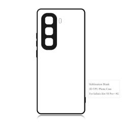 New Arrival Sublimation 2D TPU Phone Case for Infinix Hot 10 Lite,Infinix Hot 50 Series with Aluminum Insert