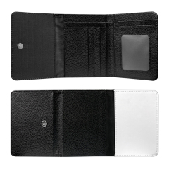 Sublimation Wallet Heat Transfer Wallet Single Side Leather Wallets, 12*9.5cm Men Wallet with Money Clip And ID Trifold Wallet