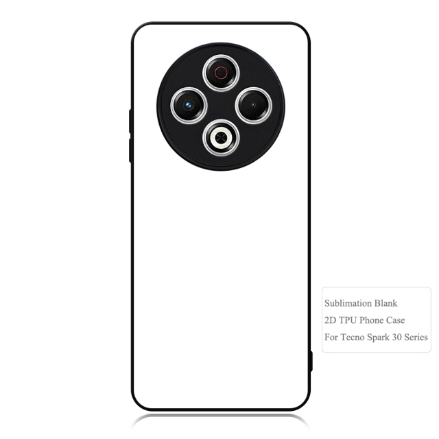 New Arrival For Tecno Spark 20 Pro+  Sublimation 2D TPU Phone Case Cover With Aluminum Insert