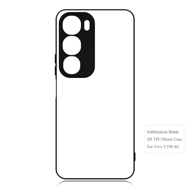 Sublimation Blank 2D TPU Phone Case With Metal Insert For Vivo Y Series Y19 /Y75 5G Y20 Y21 /Y21S/ Y16/Y32/Y33T/Y33S/Y50/Y70S/Y51S/IQOO U1/ Y77