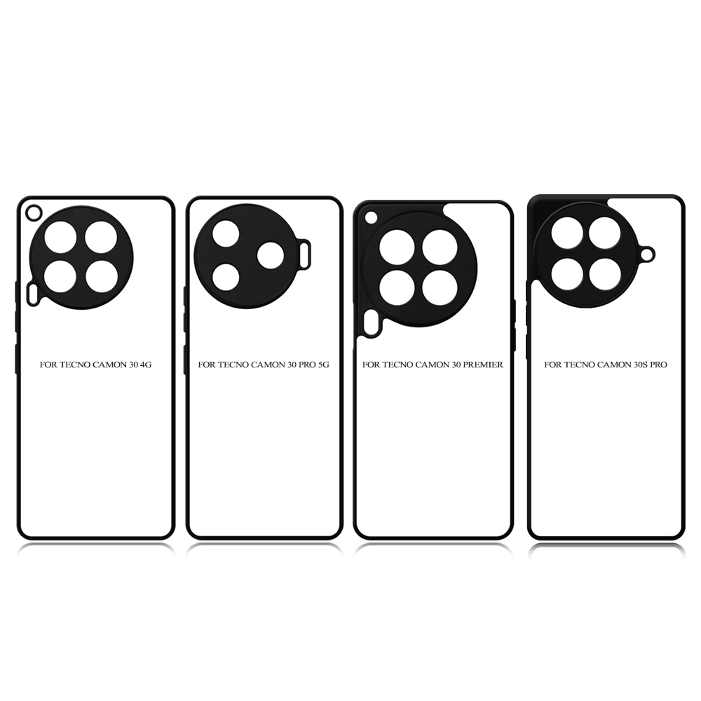 Sublimation 2D TPU Phone Case With Aluminum Insert For Tecno Camon 50, Camon 50 Pro, Camon 40 Premier, 40 Pro,Tecno Camon 30 Series