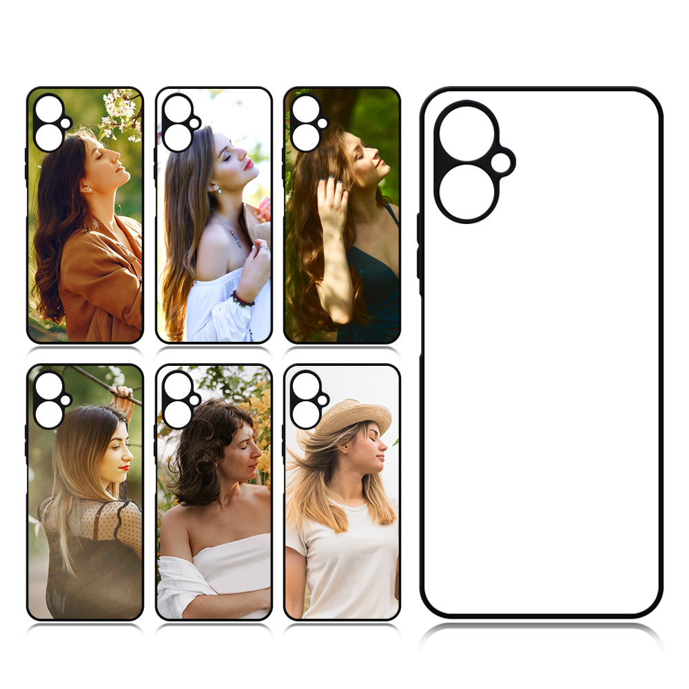 For Tecno Camon Series Camon 20/19/18/17/16/12 Sublimation 2D TPU Phone Case Soft Silicone Blank Phone Cover With Aluminum Insert