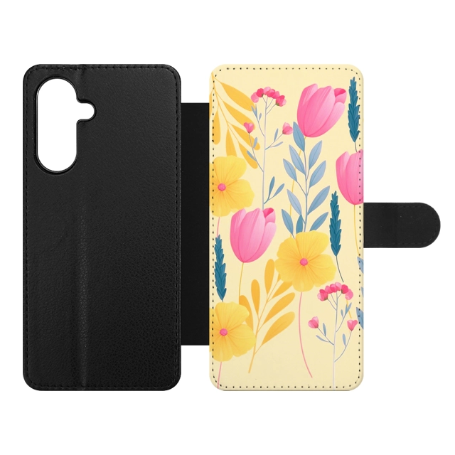 Sublimation Wallet Phone Case for Samsung A Series,Galaxy A56,A26,A06,A16A32,A72,A91 Kickstand Card Holder Slot Magnetic Flip PU Leather Shockproof Case Support Customization