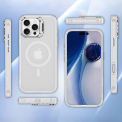 Skin-friendly Magnetic Mobile Phone Case fo iPhone 16,15,14,13,12,11 Series Phone Case with Lens Holder