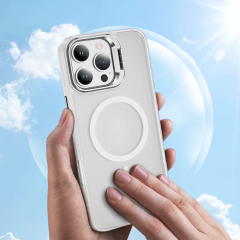 Skin-friendly Magnetic Mobile Phone Case fo iPhone 16,15,14,13,12,11 Series Phone Case with Lens Holder