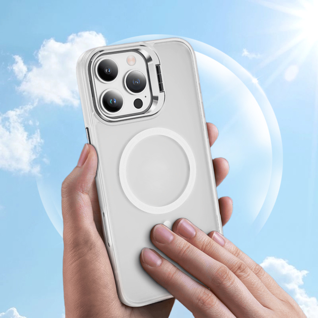 Skin-friendly Magnetic Mobile Phone Case fo iPhone 16,15,14,13,12,11 Series Phone Case with Lens Holder